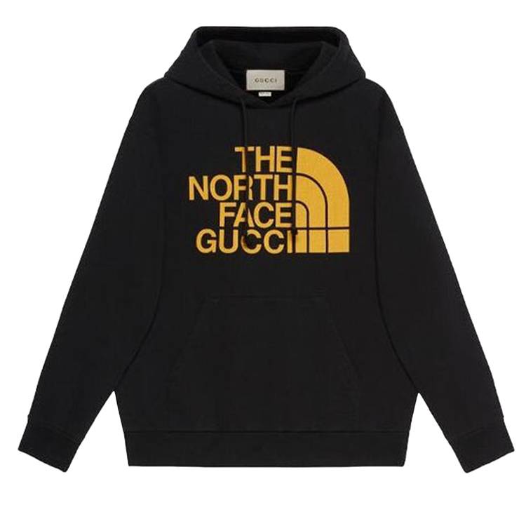 Buy Gucci x The North Face Web Print Hoodie 'Black' - 651724 