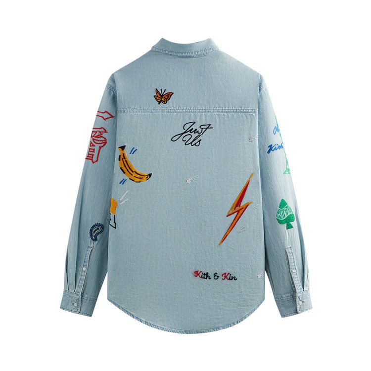 KITH NYC フロントボタン ローヘム デニム 長袖 アポロ シャツ Buy Kith For Otakara NYC Denim Apollo Shirt 'Light Indigo