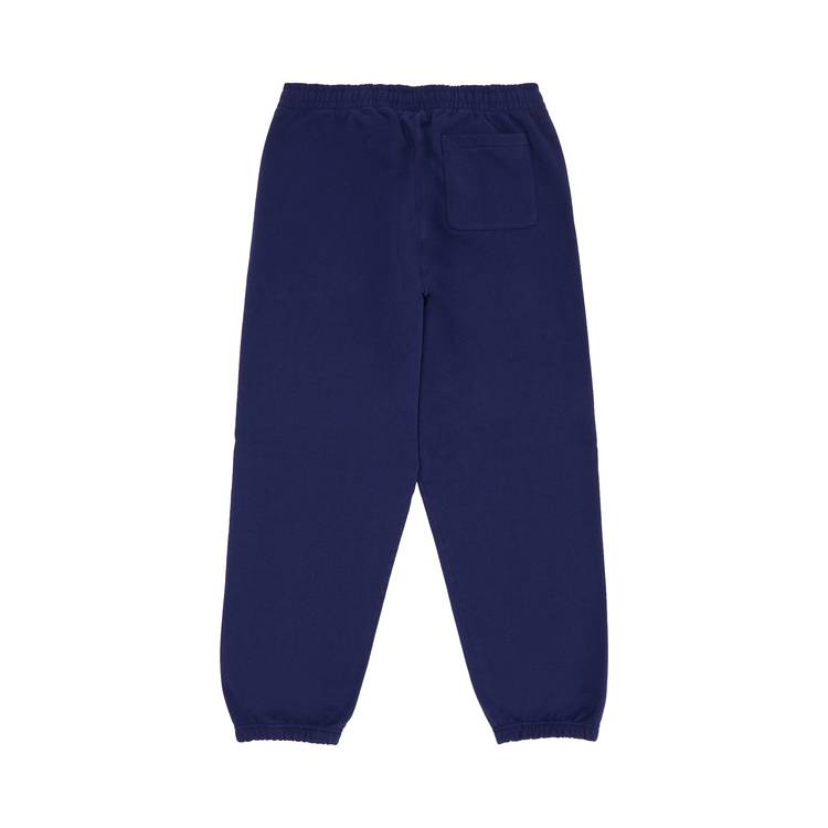 Buy Supreme Satin Appliqué Sweatpant 'Washed Navy' - FW23P104