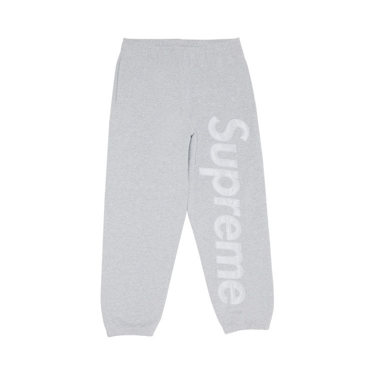 Buy Supreme Satin Appliqué Sweatpant 'Ash Grey' - FW23P104 ASH