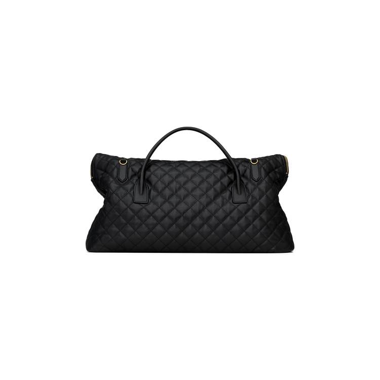 Travel Jimmy Quilted Duffle Bag in Black