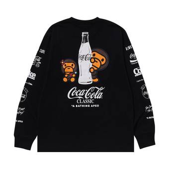 Buy BAPE x Coca-Cola Milo Long-Sleeve Tee 'Black' - 2J73 111