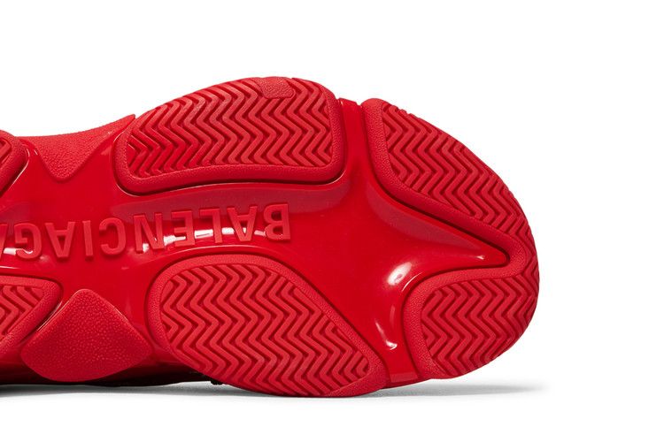 Balenciaga Triple S Sneaker 'allover Logo - Tomato Red'