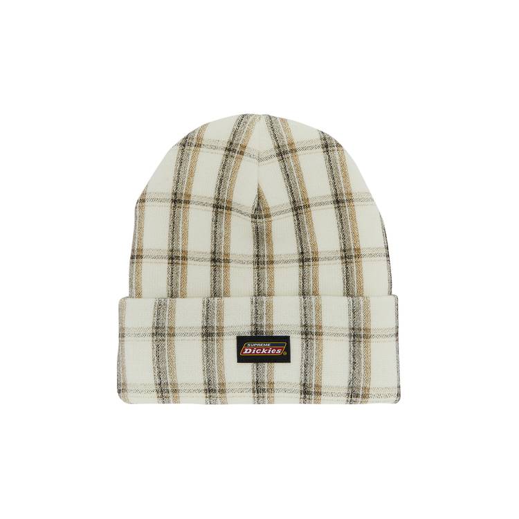 Supreme x Dickies Beanie 'White Plaid'