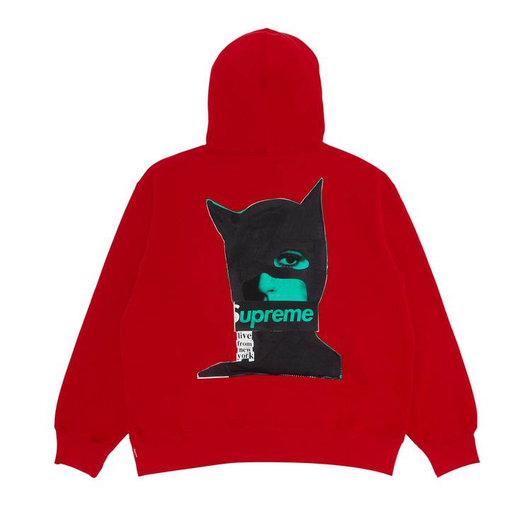 Buy Supreme Catwoman Hooded Sweatshirt 'Red' - FW23SW118