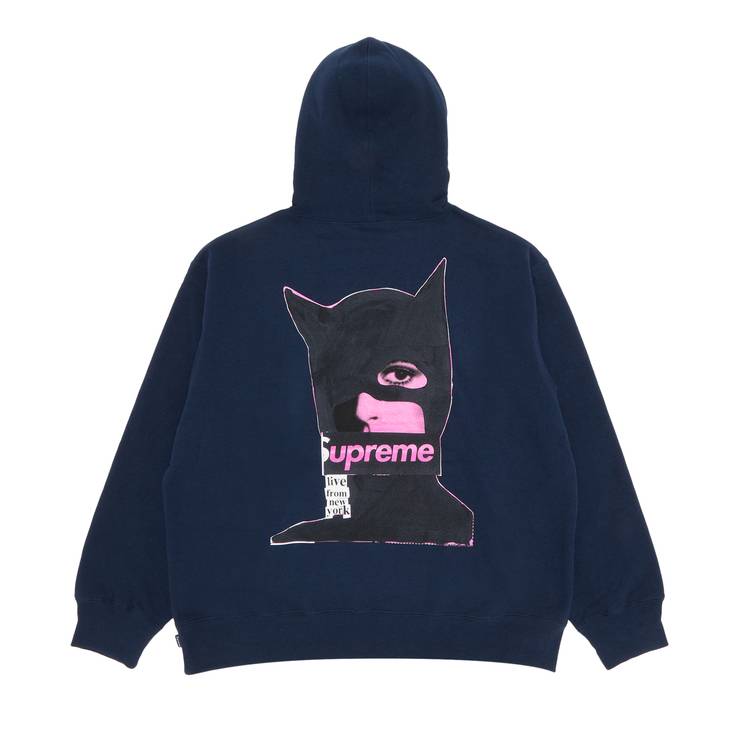 Buy Supreme Catwoman Hooded Sweatshirt 'Navy' - FW23SW118