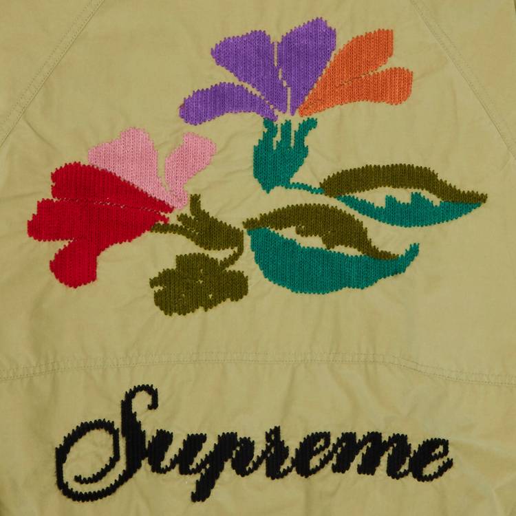 Buy Supreme Needlepoint Hooded Jacket 'Olive'   FWJ OLIVE   GOAT
