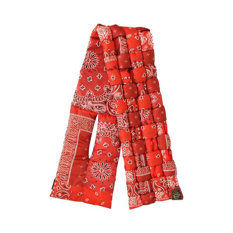 Buy Kapital Bandana Print Nylon Keel Weaving Scarf 'Red