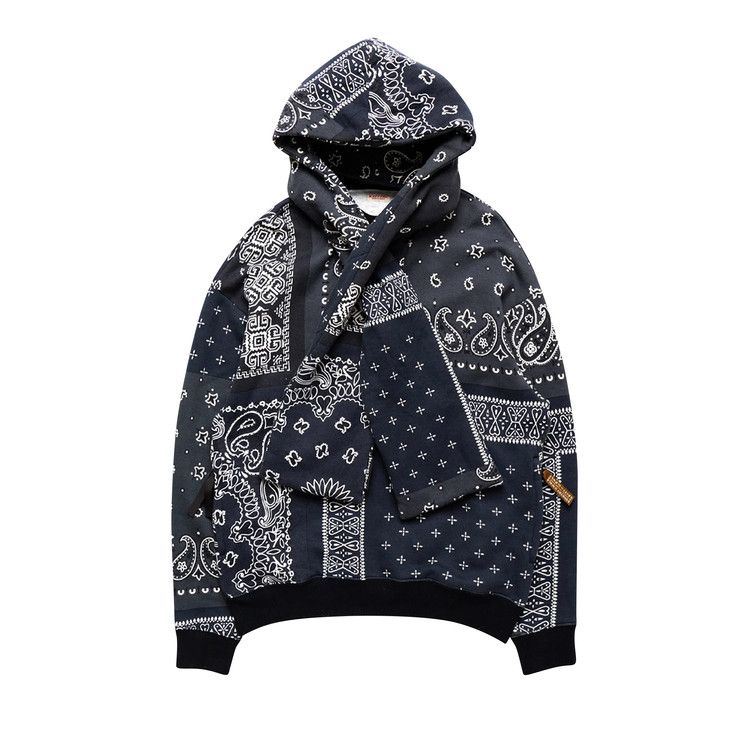 Kapital SWT Knit 2Tones Remake BIG SWT (BONE) - BLKxPurple