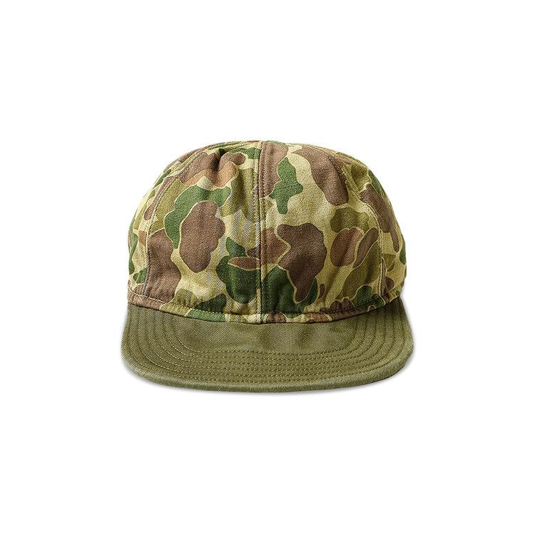 Buy Kapital Hunter-Camo Herringbone Military Cap 'Khaki