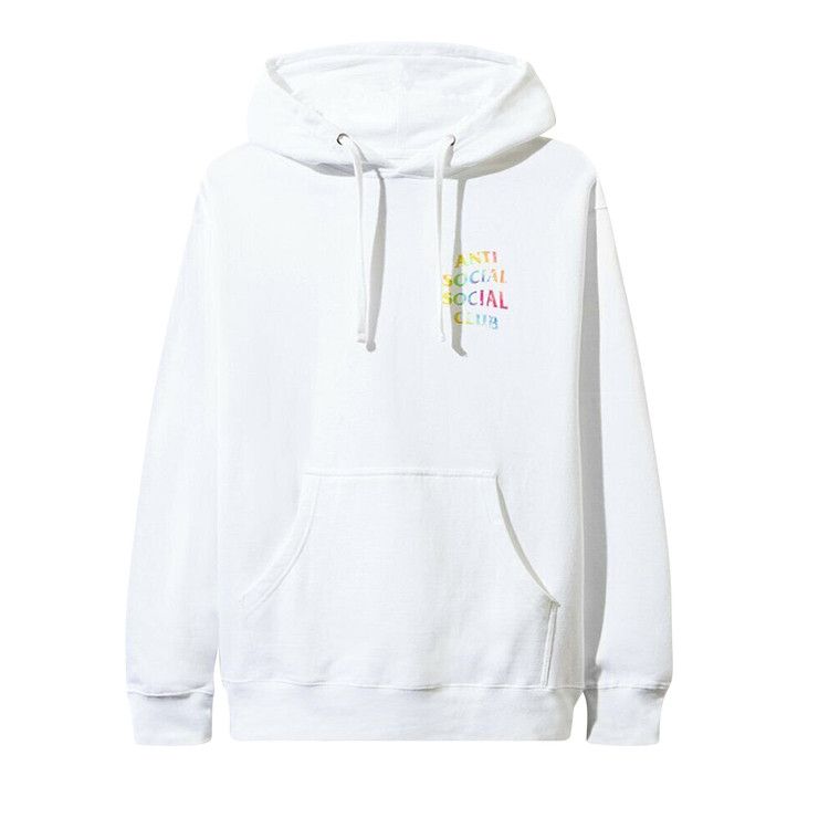 Anti social club white hoodie best sale