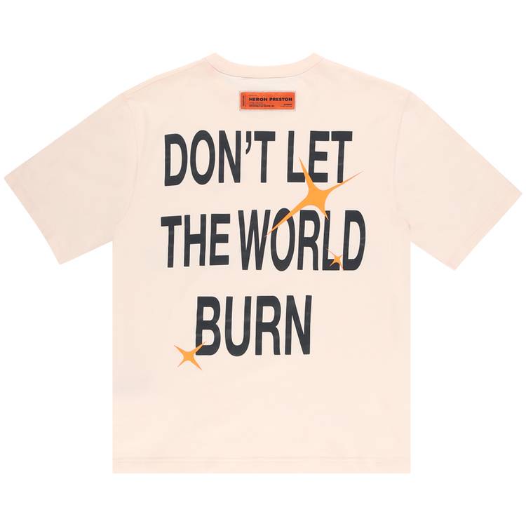 Buy Heron Preston Globe Burn T-Shirt 'Pink' - HMAA032F23JER0173010 