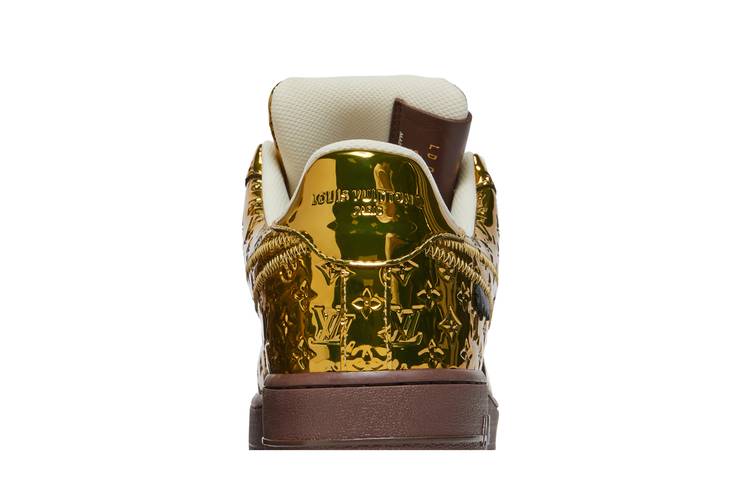 Louis Vuitton X Air Force 1 Low 'Metallic Gold' - Nike - 1A9VG3 - metallic  gold/metallic gold/baroque brown/black