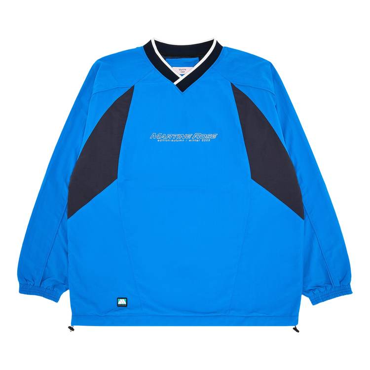 Buy Martine Rose Sports Pullover 'Bright Blue/Navy' - MRAW23 136 ...