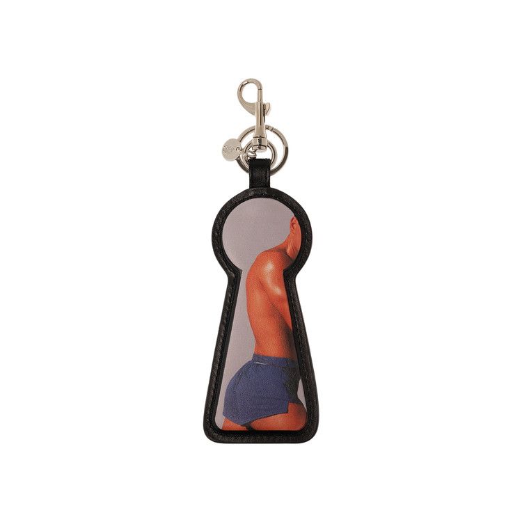 JW ANDERSON レザーキーホルダー Buy JW Anderson Printed Keyhole Keyring 'Black' - AC0287 LA0284