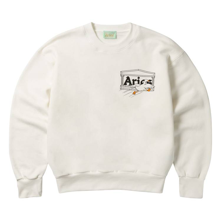 Aries logo-print Cotton Sweatshirt - Farfetch