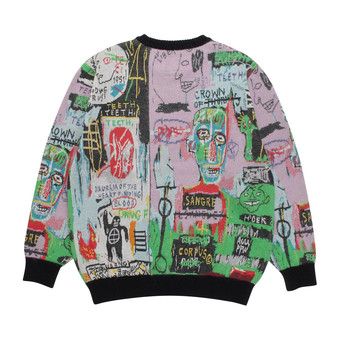 Buy Wacko Maria Jean-Michel Basquiat Cardigan (Type-3) 'Multicolor
