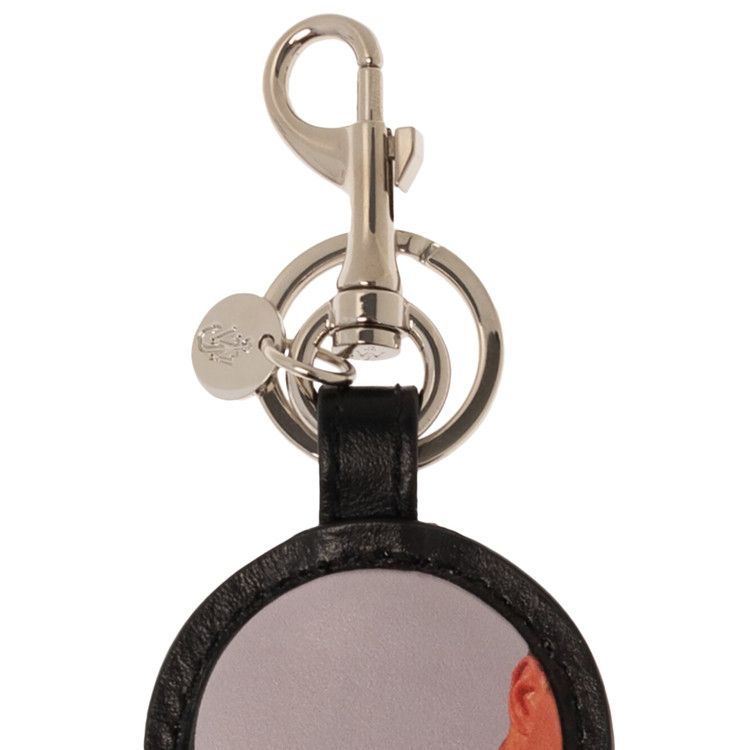 Buy JW Anderson Printed Keyhole Keyring 'Black' - AC0287 LA0284