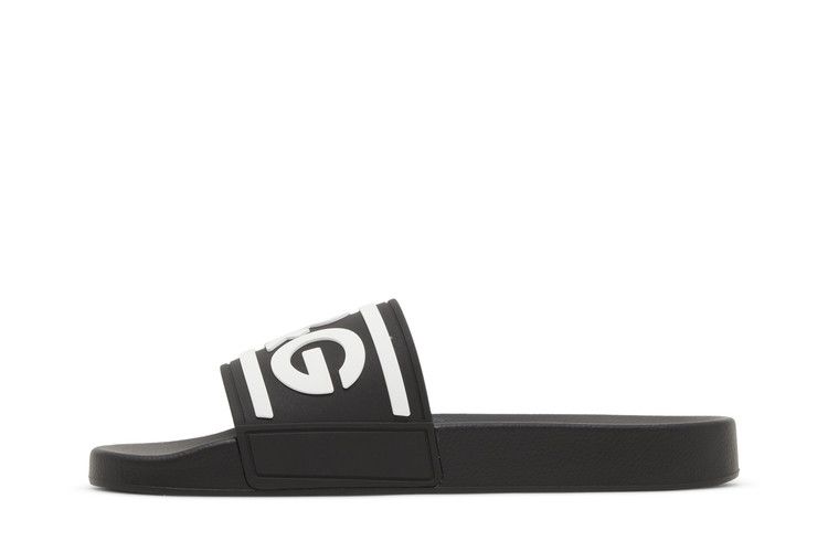 Buy Dolce & Gabbana Slides 'DG Logo - Black White' - CS2072