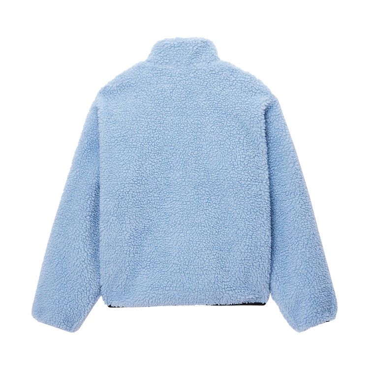 Stussy Sherpa Reversible Jacket Light Denim