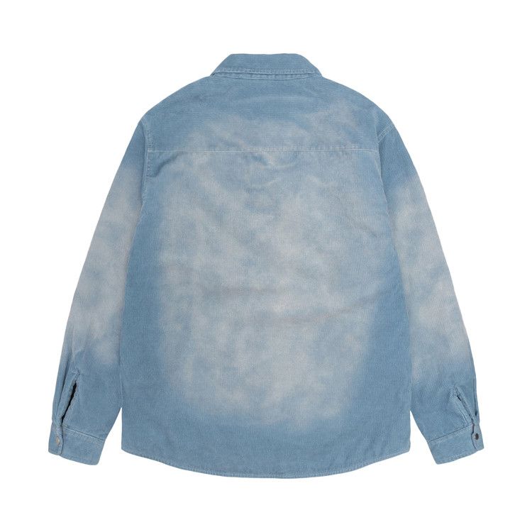 Stussy Faded Corduroy Overshirt 'denim Blue'
