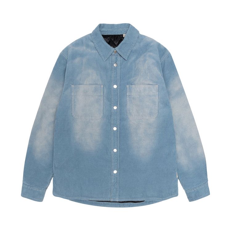 Stussy Faded Corduroy Overshirt 'denim Blue'