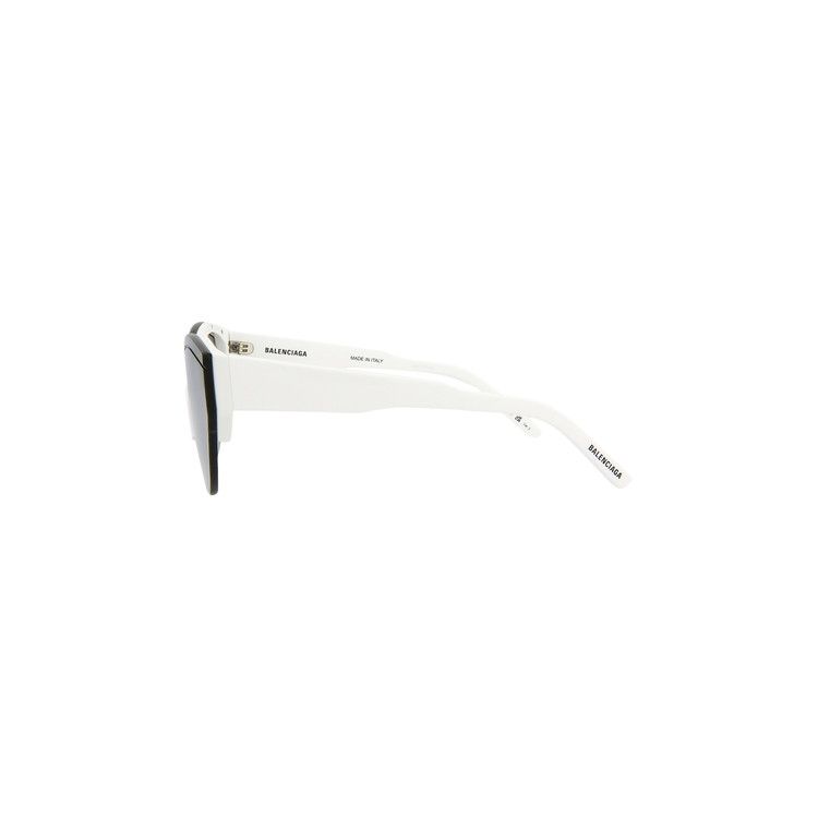 Balenciaga Cat Eye Sunglasses White/Silver