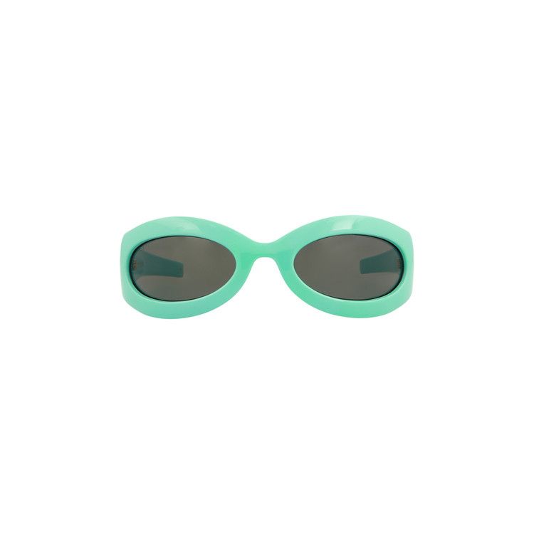 Gucci Oval Frame Sunglasses Light Blue/Grey