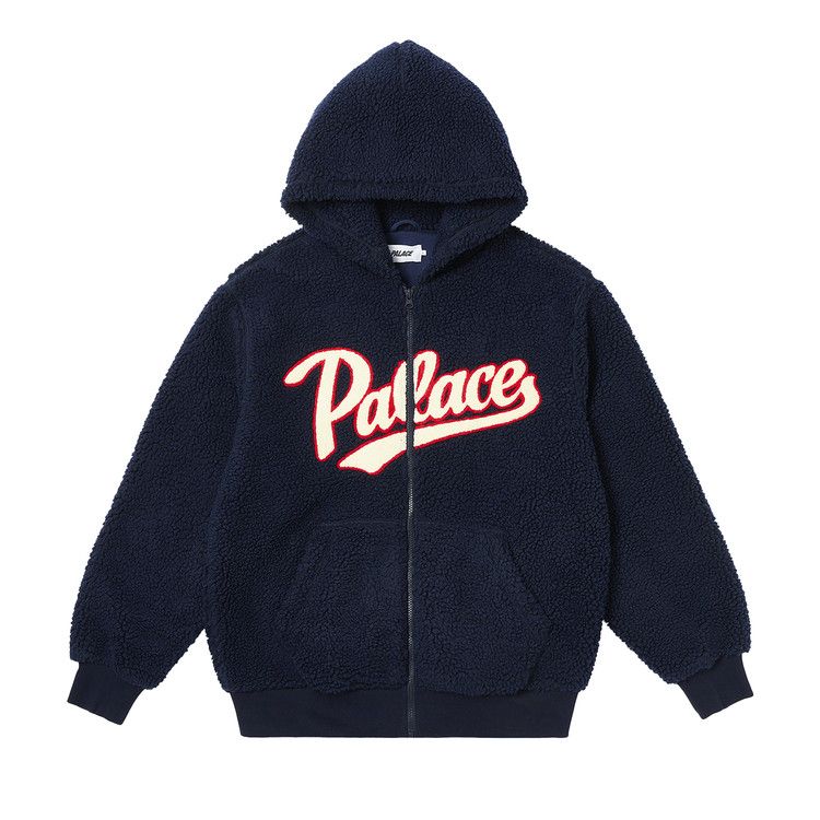 Buy Palace Script Hood 'Navy' - P25CS113 | GOAT