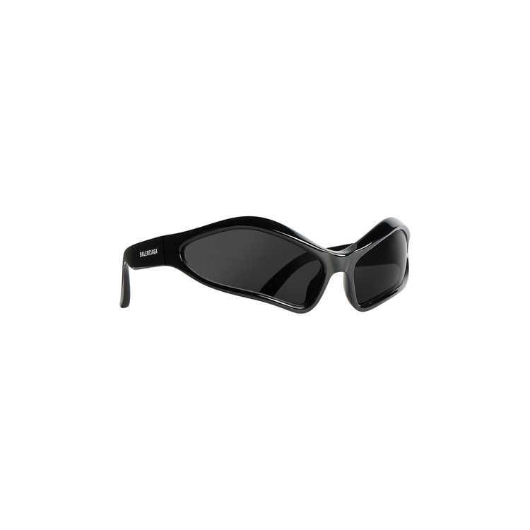 Balenciaga Fennec Oval Sunglasses Black
