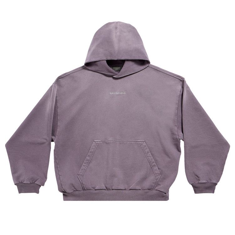 Balenciaga Medium Fit Hoodie Purple
