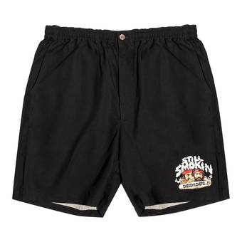 Buy Wacko Maria Still Smokin Hawaiian Shorts 'Black' - CCSS WM