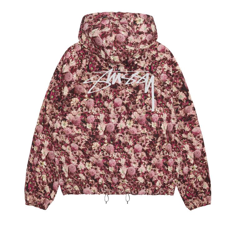 Stussy Beach Shell Floral Nylon 'Maroon'