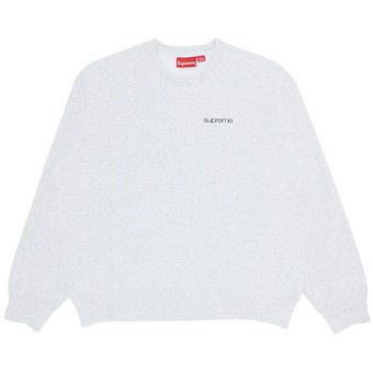Buy Supreme NYC Crewneck 'Ash Grey' - FW23SW119 ASH GREY | GOAT