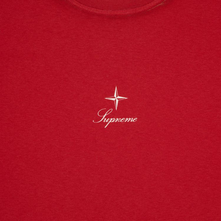 Buy Supreme x Stone Island Long-Sleeve Top 'Red' - FW23KN3