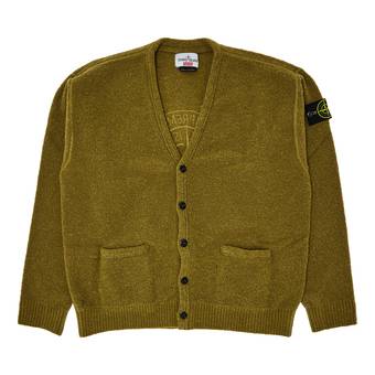 Buy Supreme x Stone Island Boucl Cardigan 'Olive' - FW23SK1