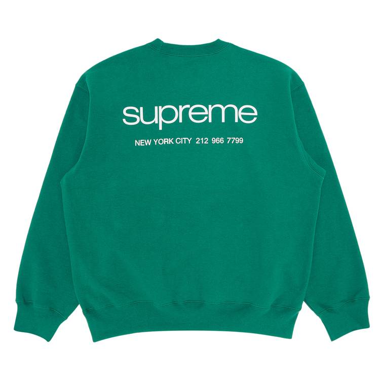 Buy Supreme NYC Crewneck 'Light Pine' - FW23SW119 LIGHT PINE | GOAT IT