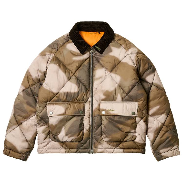 ウクライナ情勢緊迫化 BARBOUR BOURNE ANIMAL CAMO QUILTED JK - メンズ