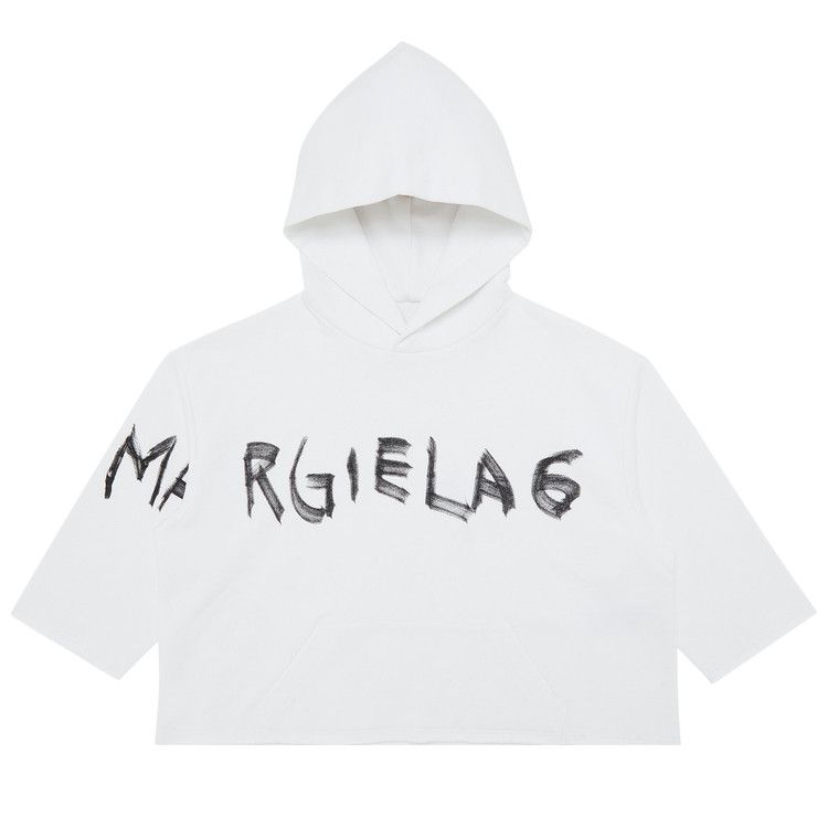パーカー・フーディ MM6 MAISON MARGIELA Men Sweater S52GP0150 S18286 100 WHITE MM6 Maison Margiela number-motif Knitted Hoodie | White