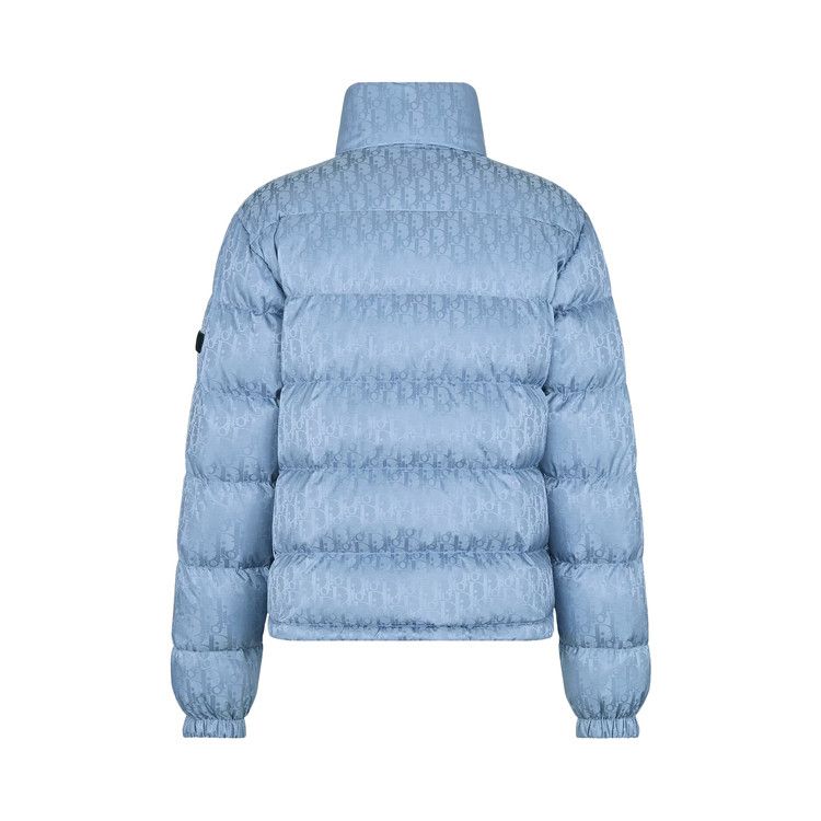 Buy Dior Oblique Down Jacket 'Blue Technical Jacquard