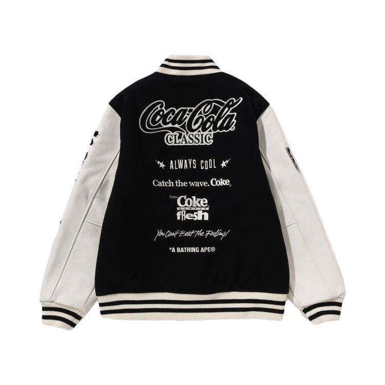 BAPE x Coca-Cola Varsity Jacket 'Black'