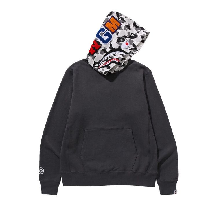 Bape Abc Camo Shark Pullover Hoodie 'charcoal'
