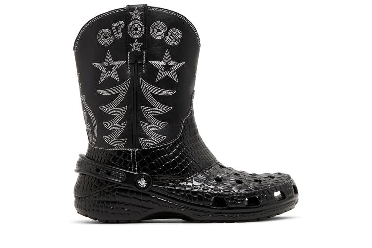 Crocs Classic Cowboy Boot Black Men's - 208695-001 - US