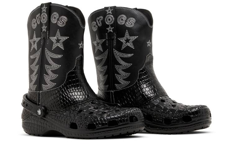 Crocs Classic Cowboy Boot Black