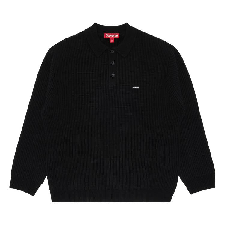 Buy Supreme Small Box Polo Sweater 'Black' - FW23SK22 BLACK | GOAT