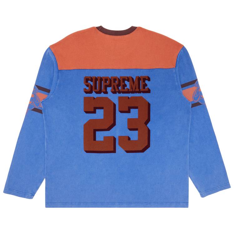 Buy Supreme Bumblebee Long-Sleeve Football Top 'Light Royal