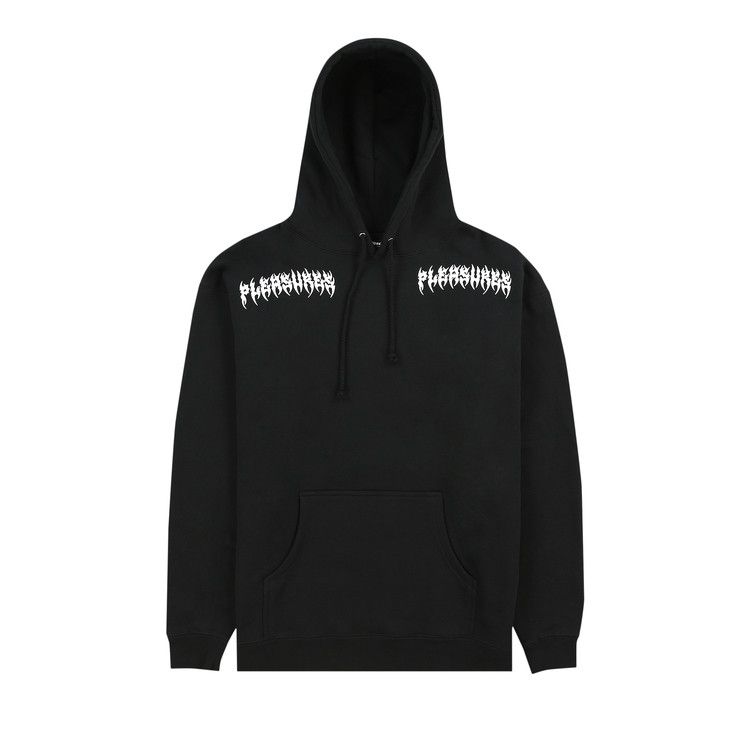 Pleasures Ripped Hoodie Black