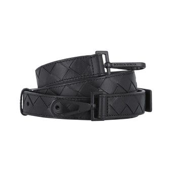 Buy Bottega Veneta Leather Detachable Shoulder Strap 'Black