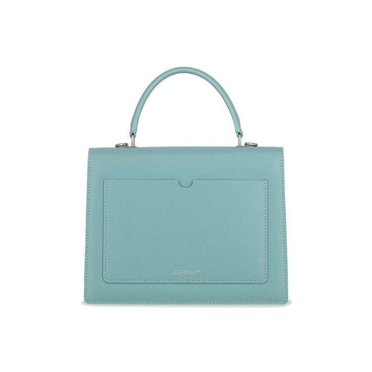 Off-White Jitney 2.8 Leather Shoulder Bag Light Blue