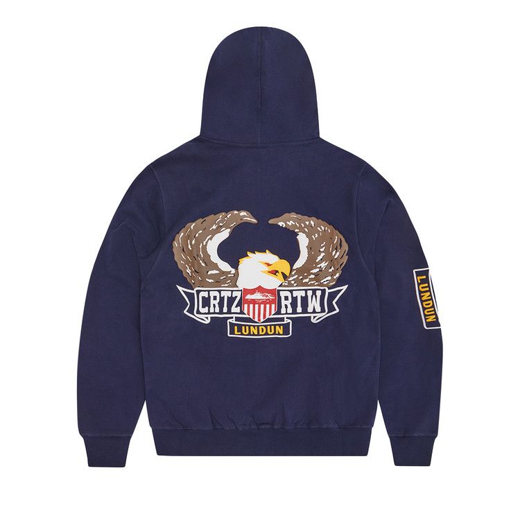 スケートボード Corteiz Tracksuit - Navy Corteiz Tracksuit Unisex Blue Cotton Pockets Jogger Pant & Hoodie